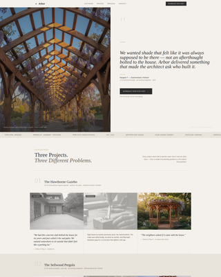 Arbor - Elegant Pergola Landing Page Template