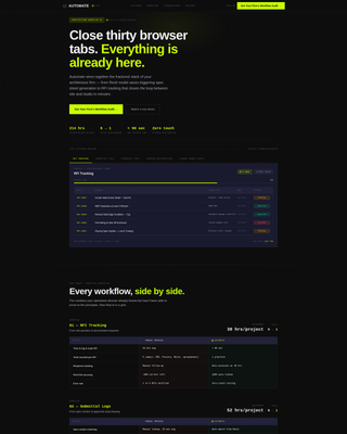 Automate - Powerful Architecture Firm Landing Page Template