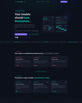 Autofit - Intelligent AutoML Landing Page Template