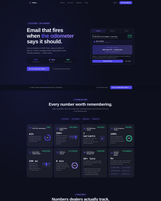 Inbox - Precision Automotive Landing Page Template
