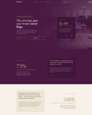 Audit - Precision Insurancecompliance Landing Page Template