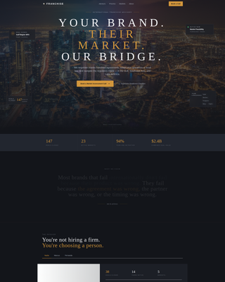 Bridgepoint - Elite Franchise Landing Page Template