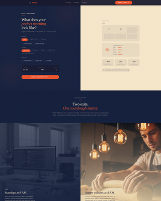 Hearth - Artisan Bakery Landing Page Template