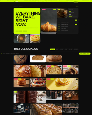 Crumb - Bold Bakery Landing Page Template