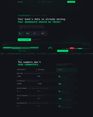 Ledger - Highperformance Banking Landing Page Template