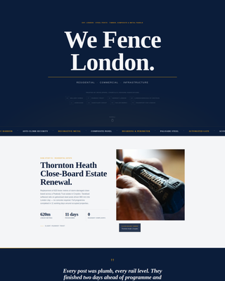 Boundary - Precision Fencing Landing Page Template