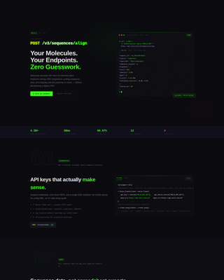 Helix - Precision Biotech Landing Page Template