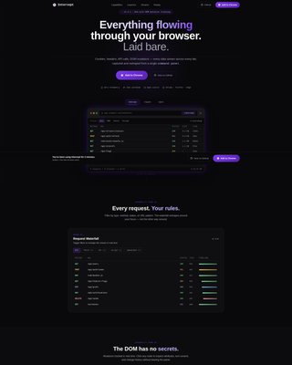 Intercept - Powerful Browserextension Landing Page Template