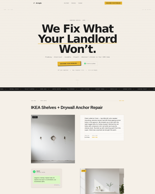 Arreglo - Reliable Handyman Landing Page Template