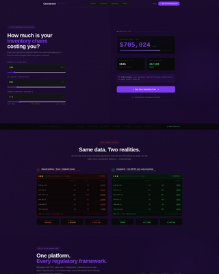 Cannabis Software & SaaS Cost Calculator Website Template