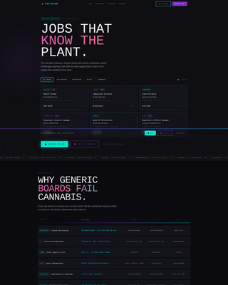 Cannabis Digital Presence Specialist Careers Website Template