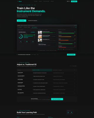 Adjust - High-Performance Chiropractic Landing Page Template