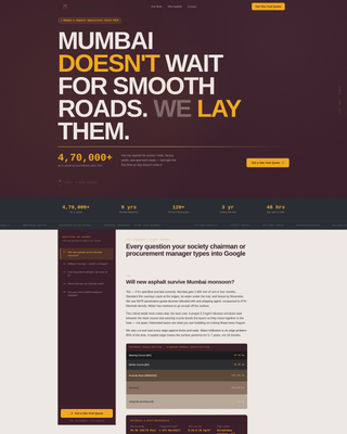 Asphalt — Proven Driveway Paving Landing Page Template