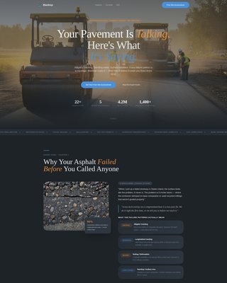 Blacktop - Expert Asphalt Landing Page Template