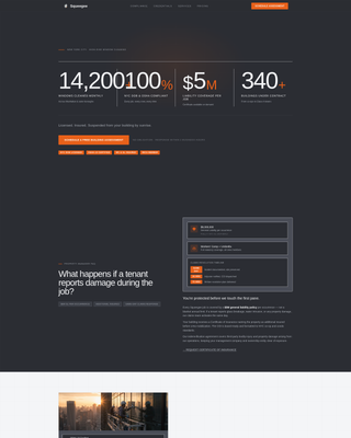 Squeegee - Compliant Windowcleaning Landing Page Template