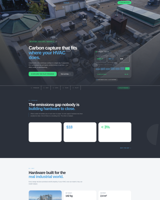 Catalyst - Modular Cleantech Landing Page Template