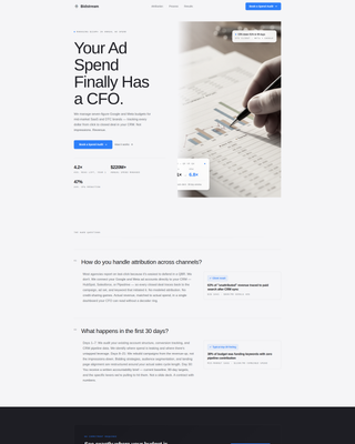 Bidstream - Auditable Performancemarketing Landing Page Template