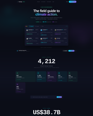Canopy - Dynamic Climate Landing Page Template