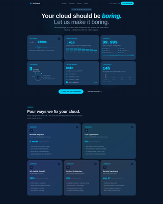 Architect - Scalable Cloud Landing Page Template