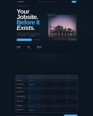 Specialist AI for Construction Comparison Website Template