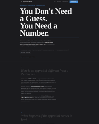 Appraise - Authoritative Realestateappraiser Landing Page Template