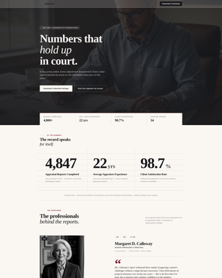 Appraise - Precise Appraiser Landing Page Template