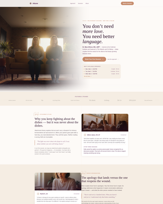 Attune - Transformative Relationshipcoaching Landing Page Template