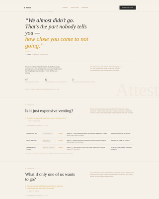 Attest - Editorial Relationshipcoach Landing Page Template