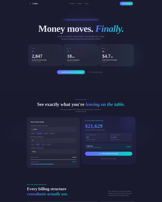 Specialist Consulting Firm Software Pricing & Packages Website Template