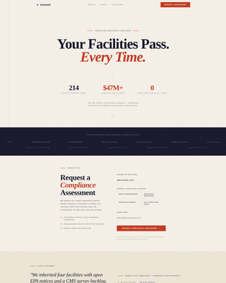Assure — Proven Regulatory Compliance Landing Page Template