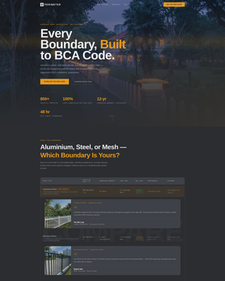 Boundary — Certified Fence Contractor Landing Page Template