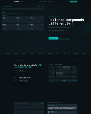 Catalyst - High-Velocity Venture Landing Page Template