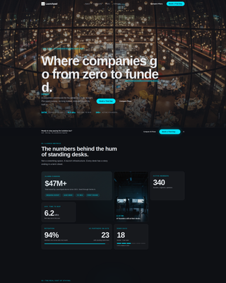 Launchpad - Electric Incubator Landing Page Template