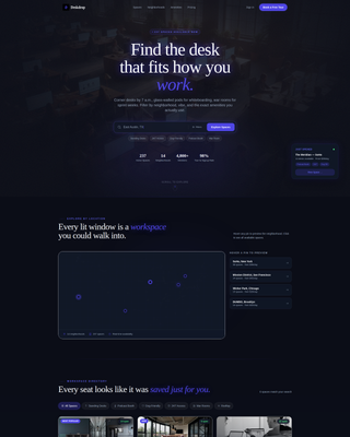 Specialist Coworking Digital Presence Appointment Booking Website Template