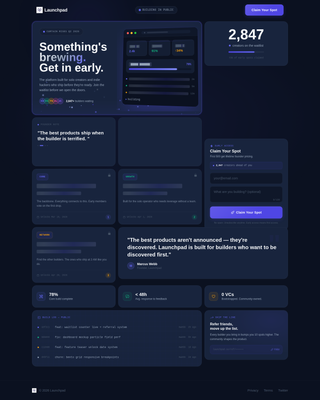 Launchpad - Dynamic Creator Landing Page Template