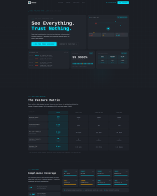 InfoSec Platform Landing Page Template