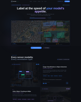 Annotate - Precision Annotation Landing Page Template