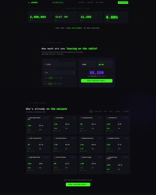Ledger - Powerful Decentralized PoS Landing Page Template