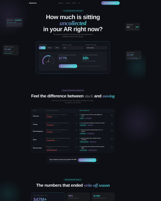 Adjudicate - Powerful Claims Management Landing Page Template