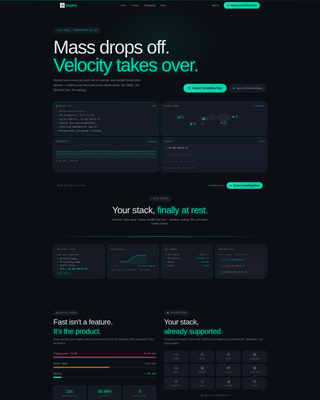 Instant Deployment Landing Page Template