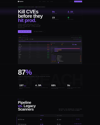 Nexus — DevSecOps Platform Landing Page Template