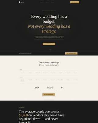 Altar - Strategic Weddingconsulting Landing Page Template