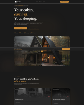 A-Frame House Real Estate Booking Website Template