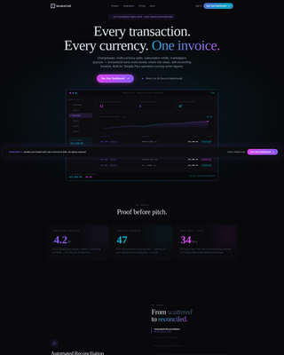 Invoicegrid - Automated Ecommerce Landing Page Template