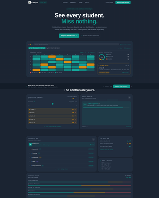 Catalyst - Real-Time Edtech Landing Page Template