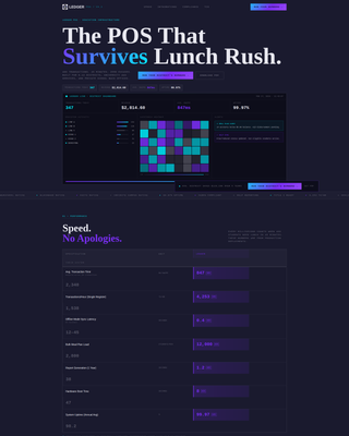 Ledger - Powerful EducationPOS Landing Page Template
