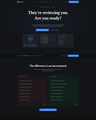 Accredit - Powerful Compliance Landing Page Template