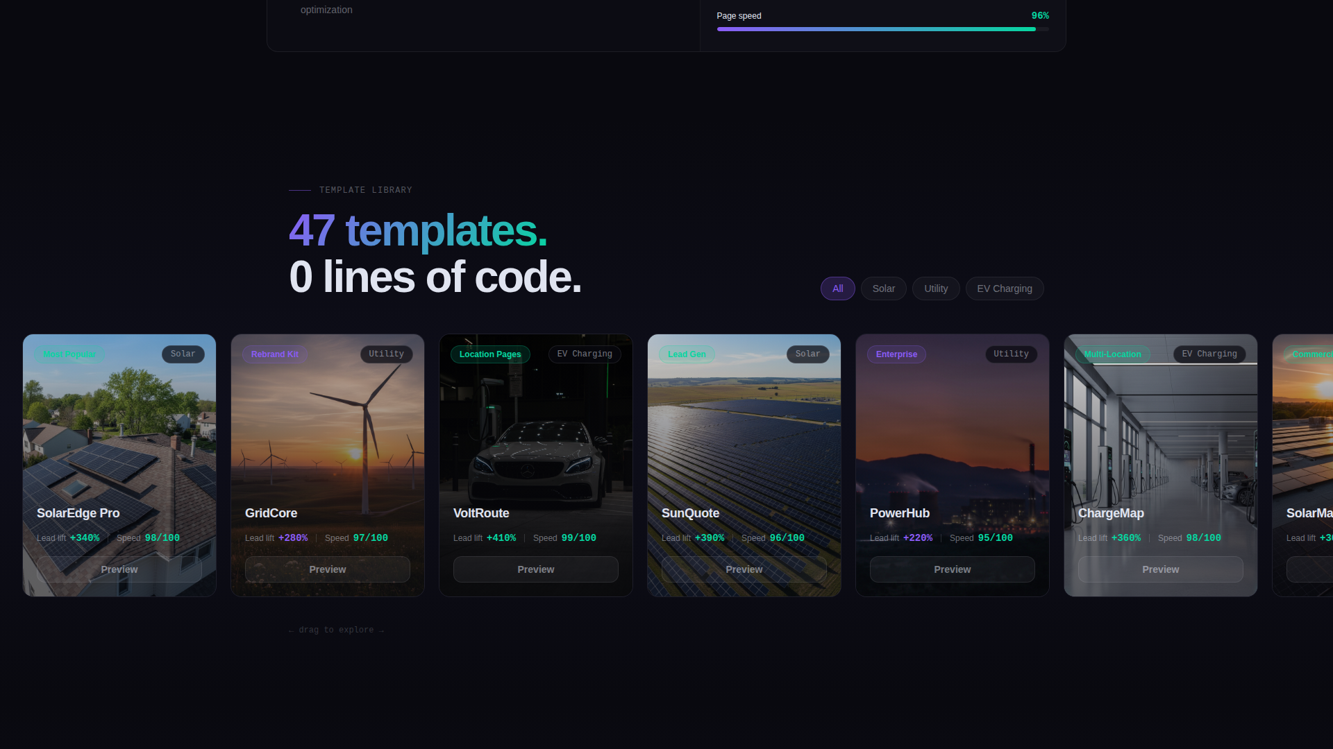 Watt - Powerful Energybuilder Landing Page Template