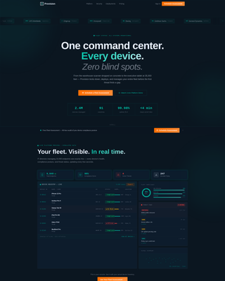 Provision - Powerful Mobility Landing Page Template