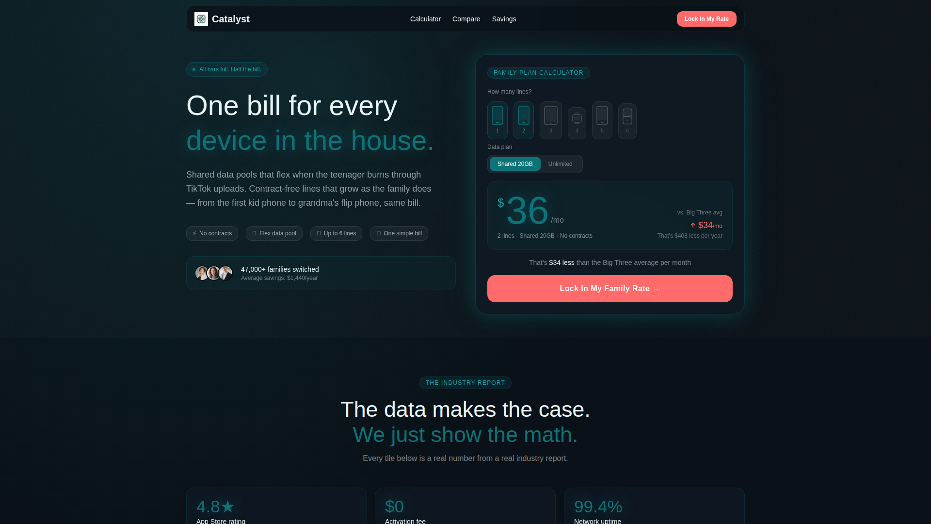 Catalyst - Flexible Family Landing Page Template